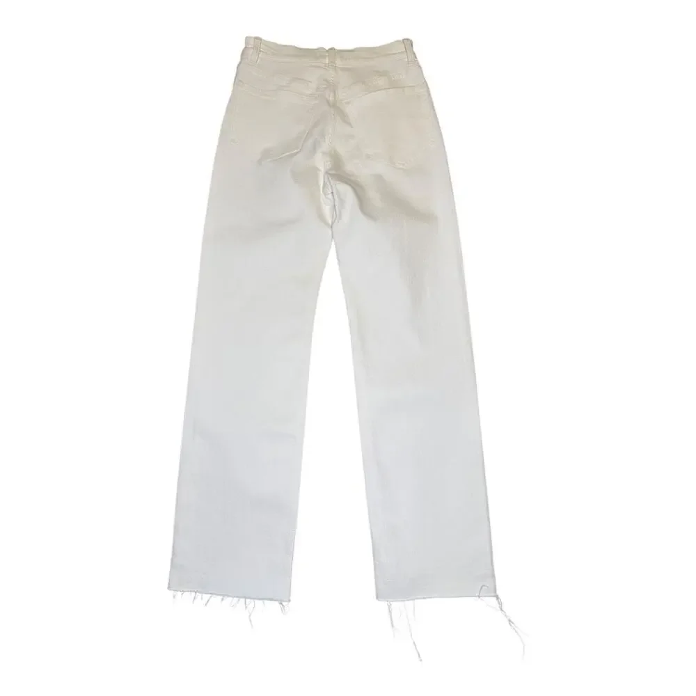 NEW Madewell Women’s Size 0 (24) Tile White The '90s‎ Straight Crop Jean NWT